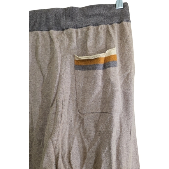Faherty fireside Surf Stripe Surf Sweater Jogger Pants Small Cotton Cashmere Tan - Picture 6 of 8